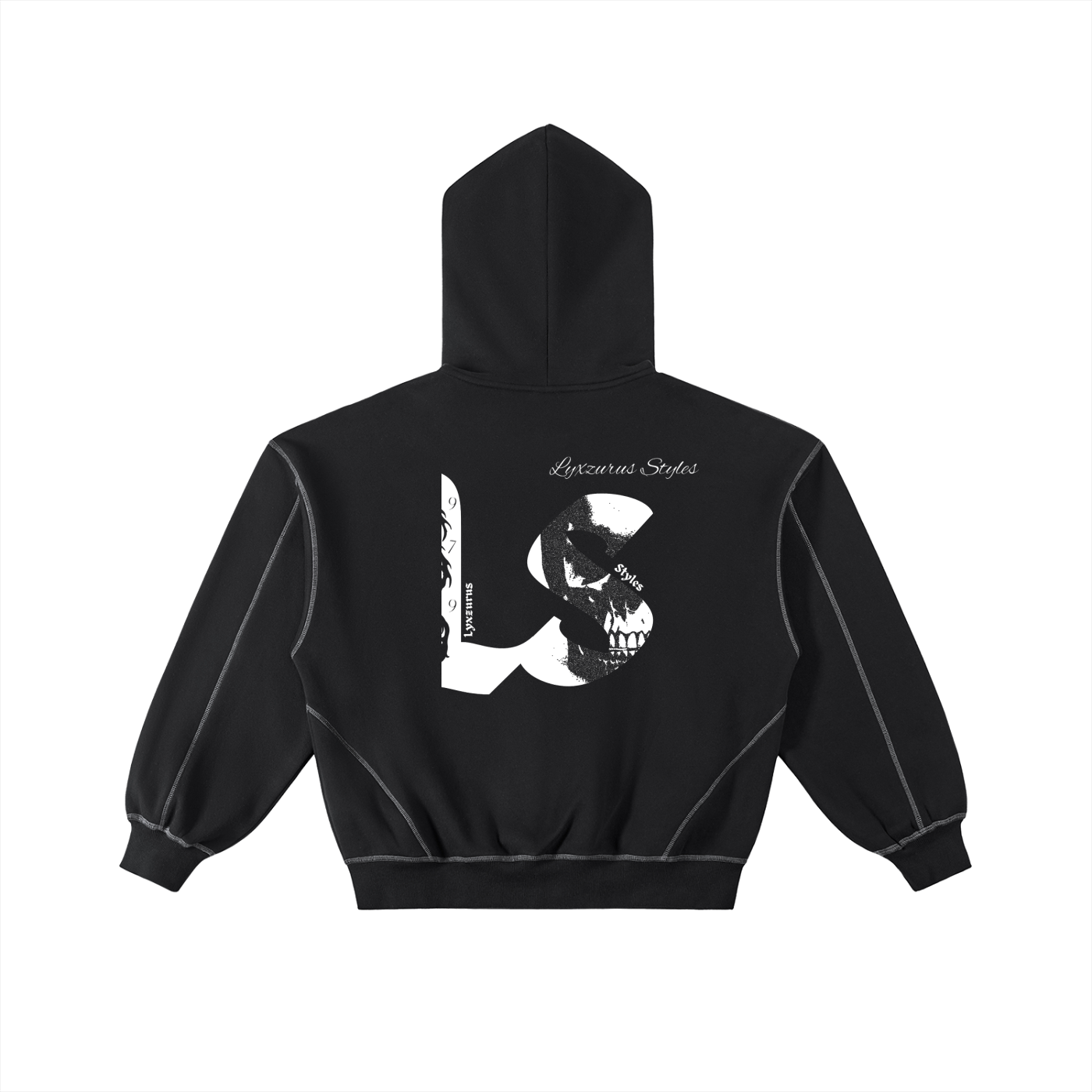 Lyxzurus StreetWear Fleece Zip Hoodie