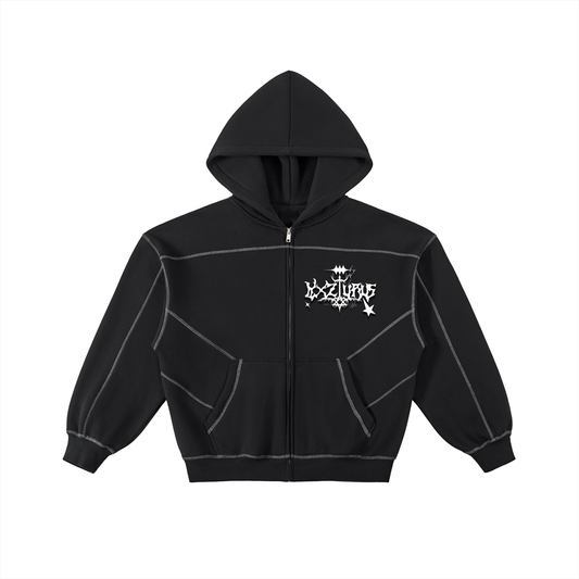 Lyxzurus StreetWear Fleece Zip Hoodie