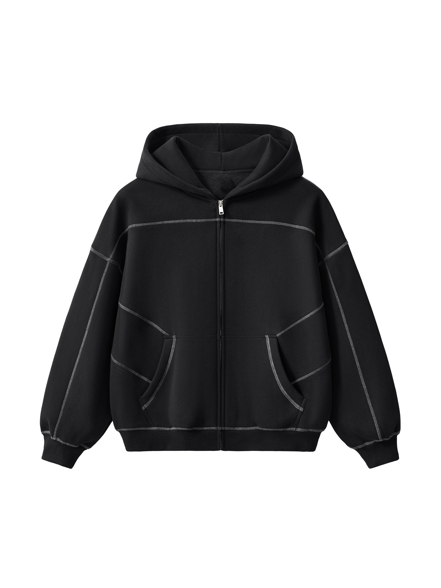 Lyxzurus StreetWear Fleece Zip Hoodie
