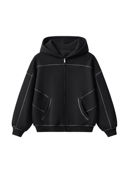 Lyxzurus StreetWear Fleece Zip Hoodie